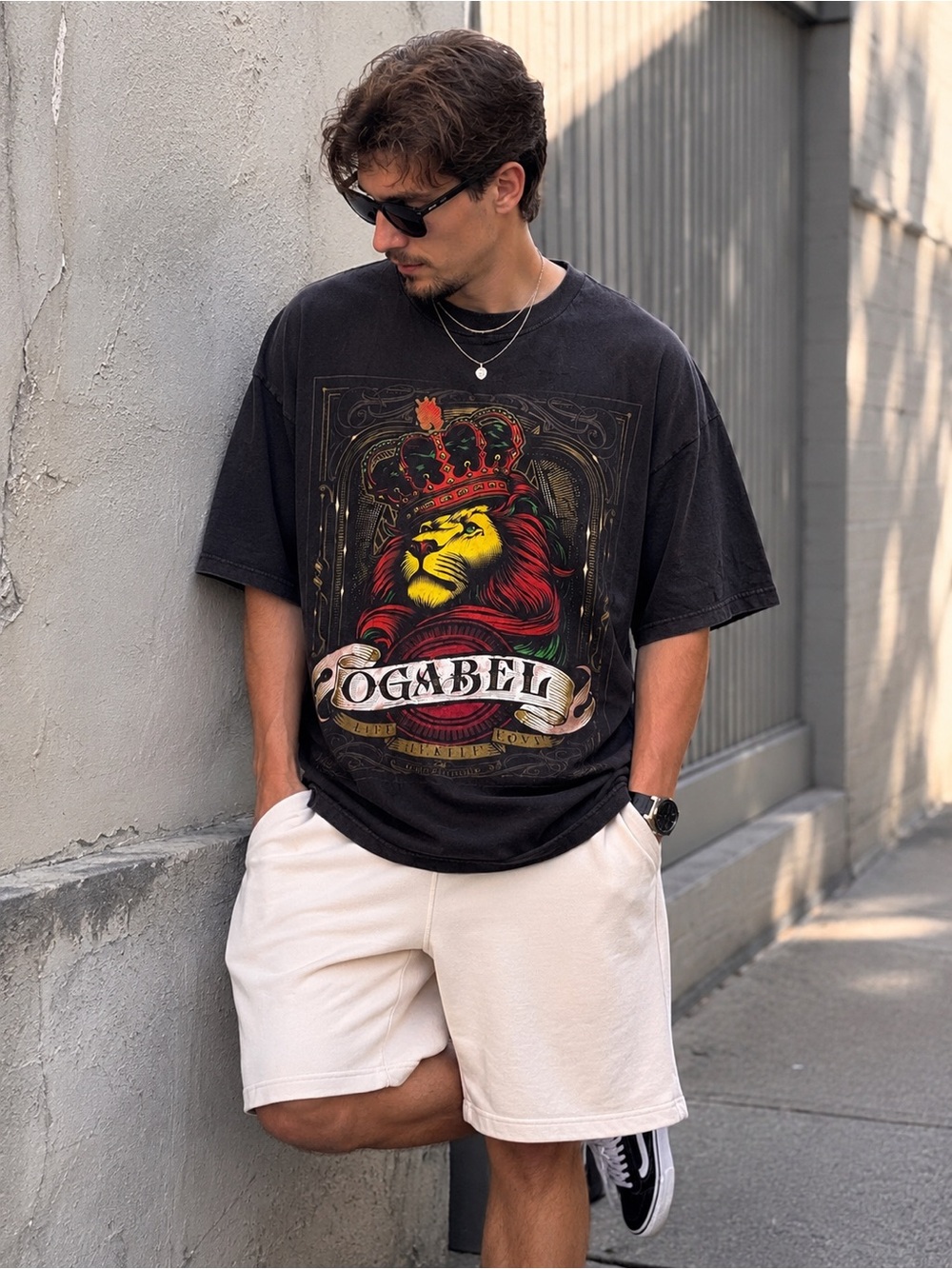 Ogabel Rasta King Lion T-Shirt Adult Super Graphics 2X Sz